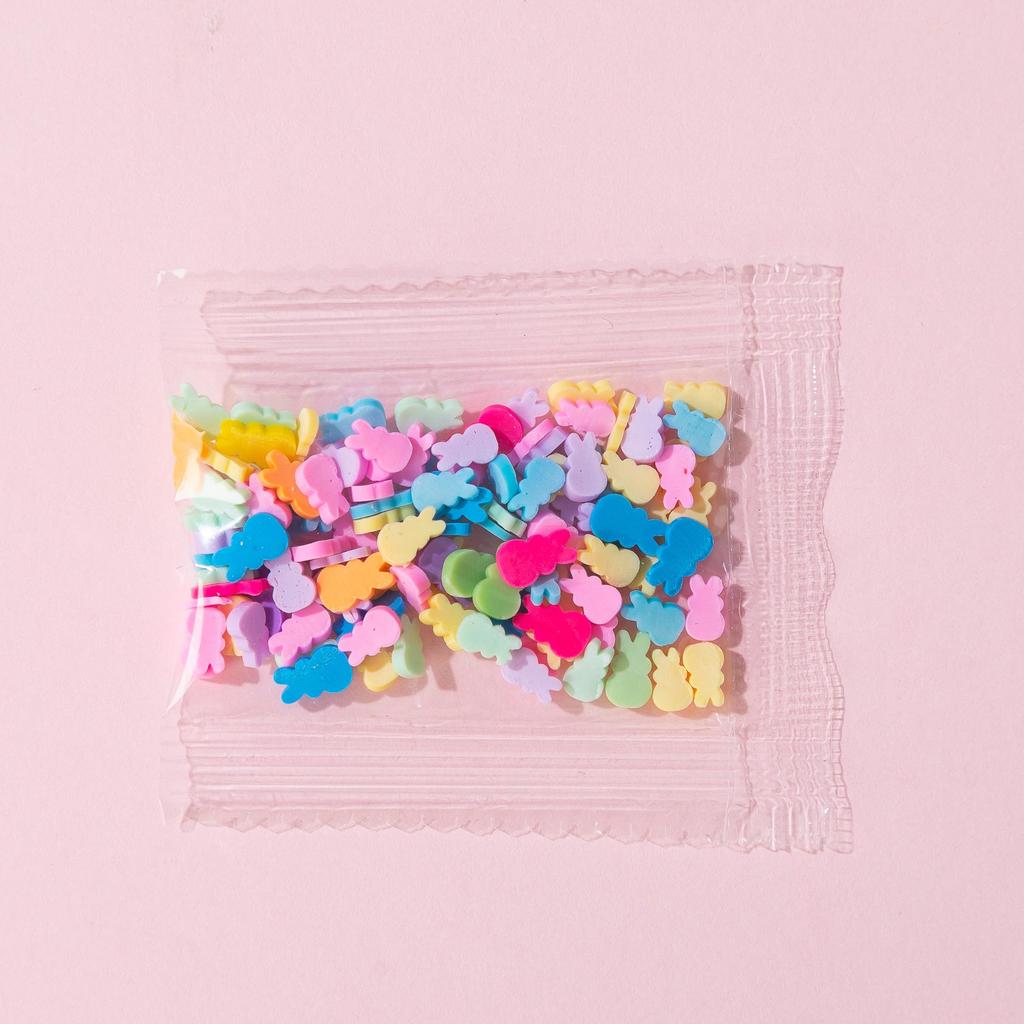 Полимерная глина Макарон Бусины и Гранулы Жемчужного Сахара для DIY Слайма, Эпоксидки и Поделок