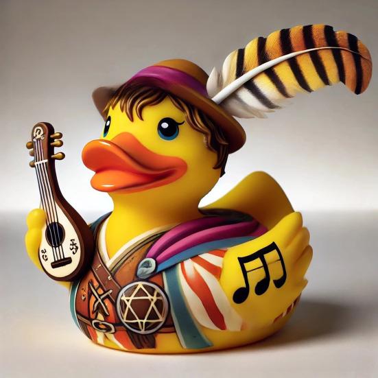 Фигурка утки-волшебника из смолы, ретро-рыцарь, настольное украшение, коллекционная ролевая утка в стиле вестерн-фэнтези для книжного шкафа, прикроватного столика