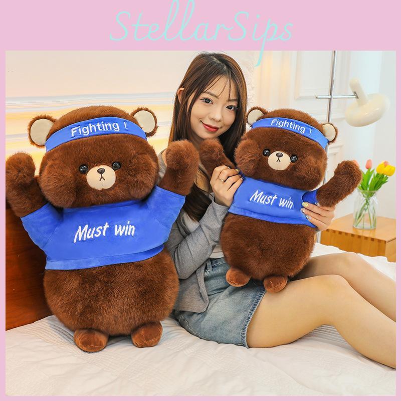 Duck Fighting Rabbit Bear Plush Toy Cartoon Stuffed Doll Decoration Gift Kids