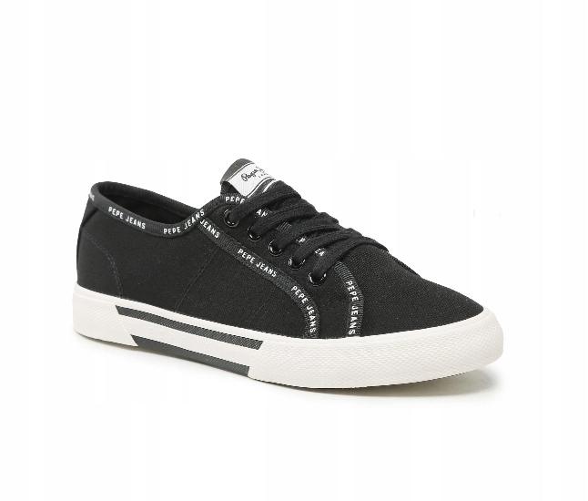 Pepe Jeans Brady Rib Damskie Buty Czarne Trampki Niskie 36 Awe