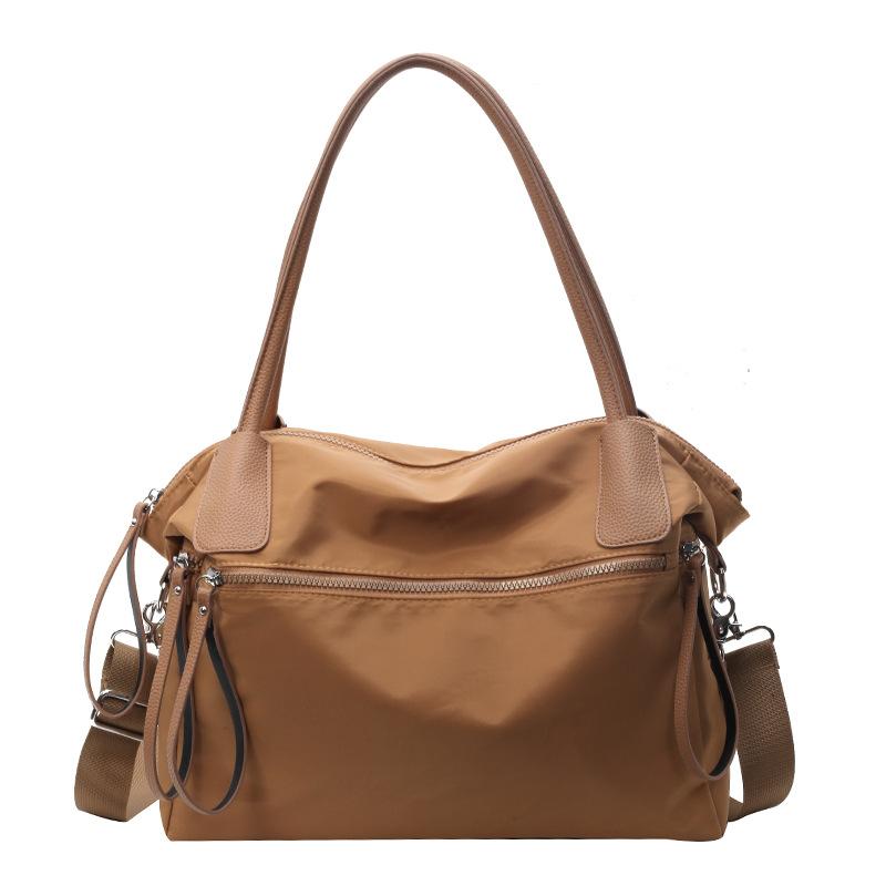 Crossbody Bag Women's Nylon Cloth Solid Color Hand Tote Bag Large Capacity Short-distance Travel Bag Shoulder Bag