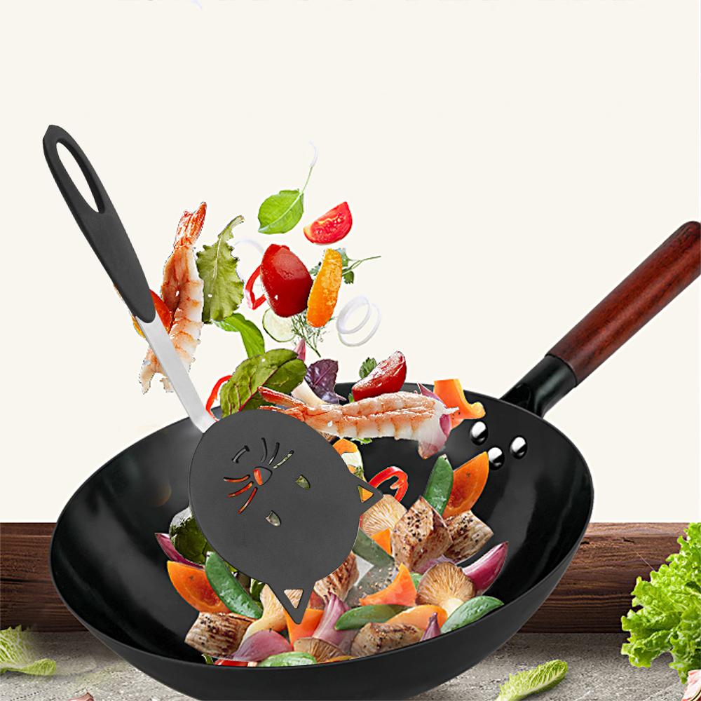 Нейлоновая лопатка для жарки кошек Andy, антипригарная лопатка для омлета, тернер для жареной рыбы, блинный флиппер, кухонные инструменты, набор кухонных гаджетов