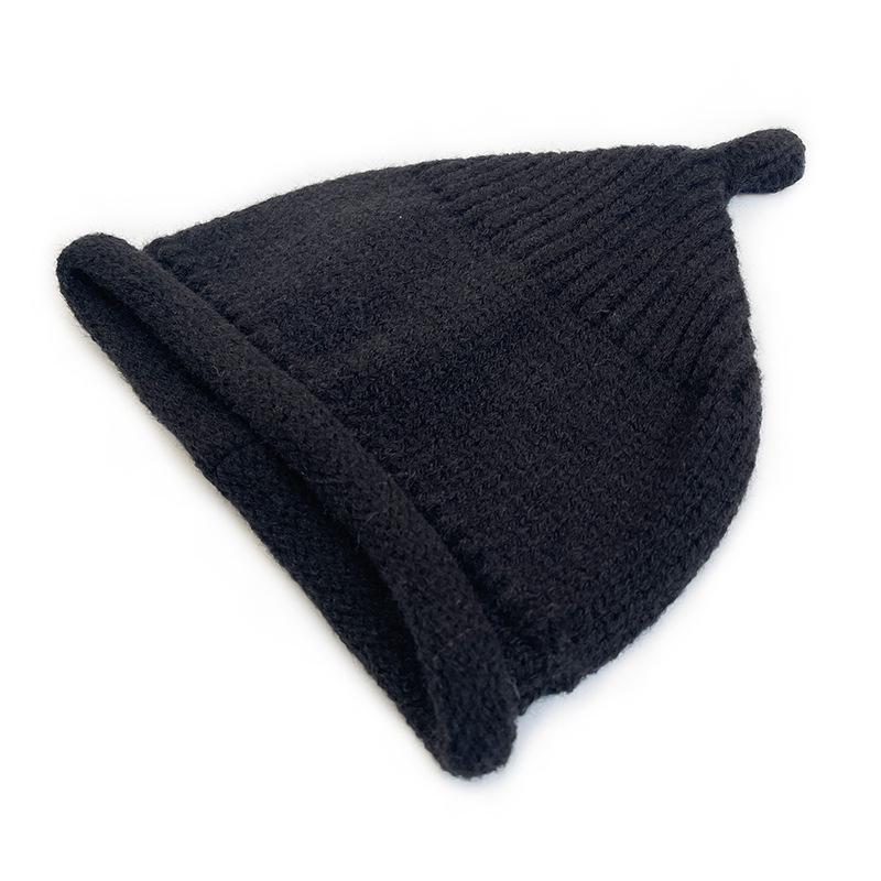 Унисекс шерстяная детская шапка "Кот Брат": Новое поступление Осень/Зима, Однотонный, Теплый трикотаж, Классический дизайн.