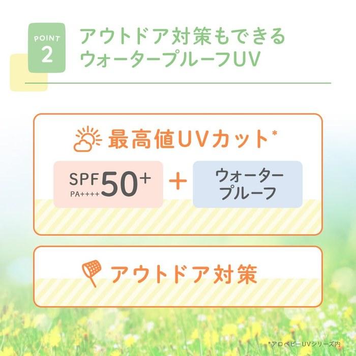 [Alo Baby] Солнцезащитное молочко UV SPF50 PA+++ 1 шт., Сделано в Японии, Без добавок, Нехимическое