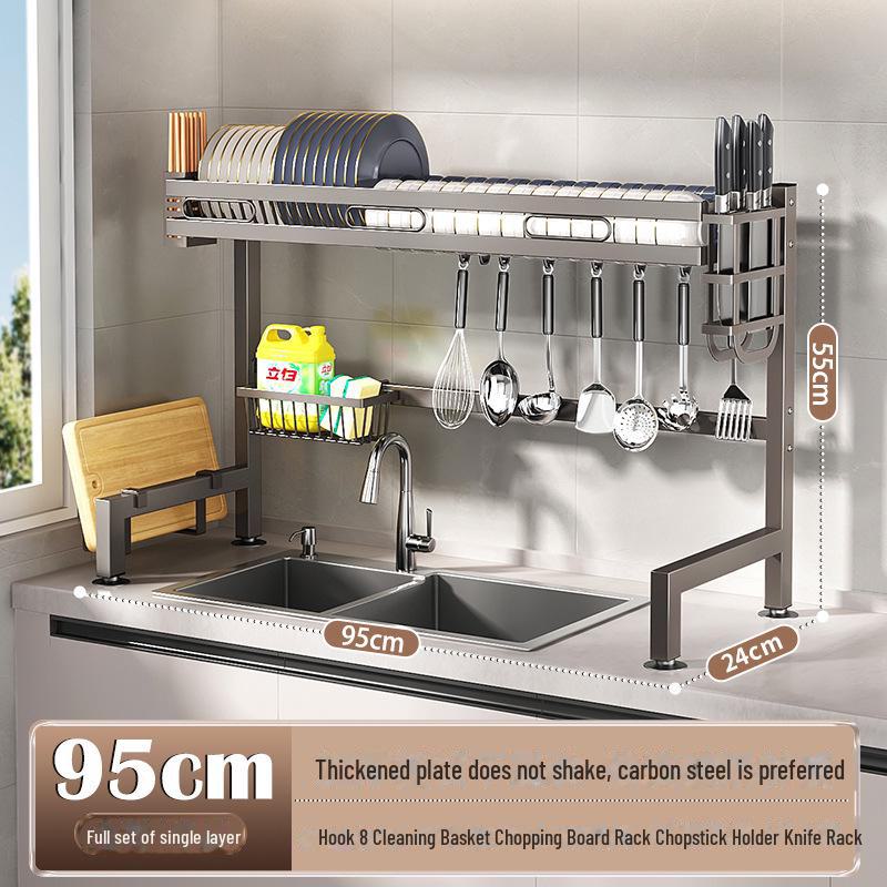 Многофункциональная кухонная мойка для хранения посуды и слива