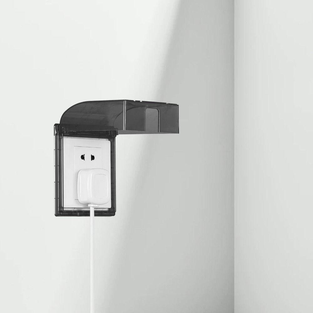 Dust Proof Outlet Case Transparent Electrical Safety Guard Electric Plug Cover