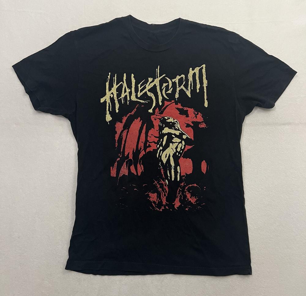 Halestorm Band Gift For Family Black T-Shirt Cotton Unisex JJ08 Unisex T-Shirt