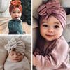 Children's Flower Hats Soft Newborn Hats Girl Baby Boy Turban Cap Bowknot Hats
