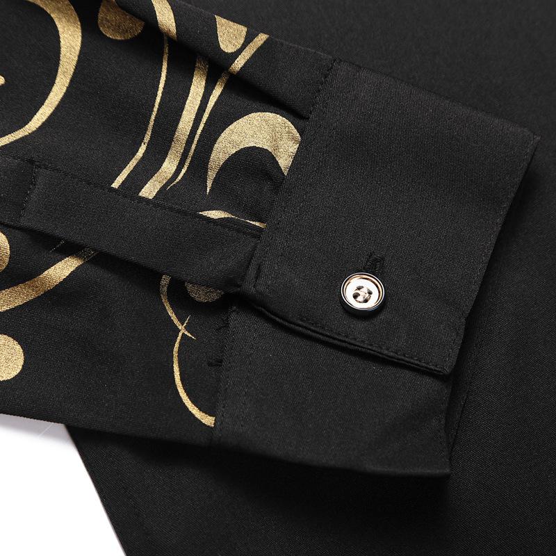 Men's Shirt Fashion Long-sleeved Printed Shirt 3D Casual Shirt