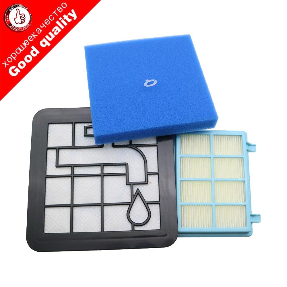 Washable Motor Foam Filter Kit For Philips Power Pro Compact FC9331/09 FC9332/09 FC8010/01 Vacuum Cleaner Parts FC8010