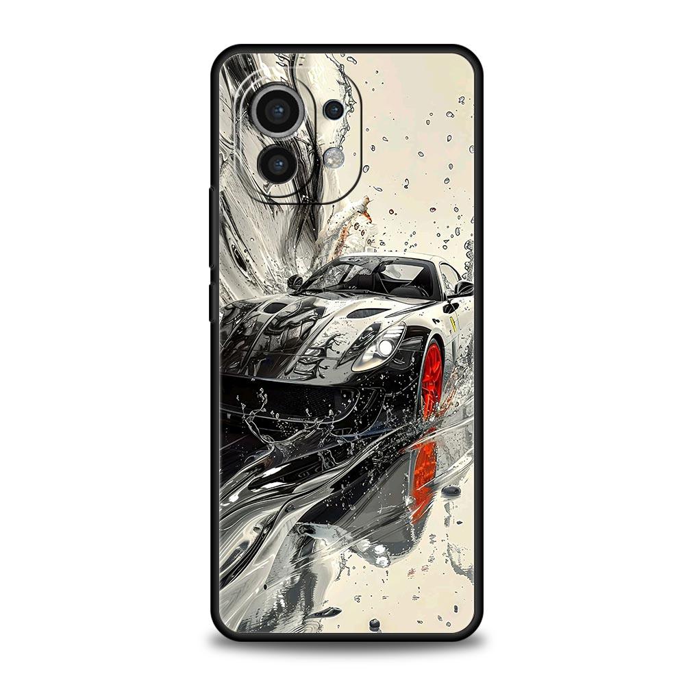 Sports Car Drift Phone Case Cover for Xiaomi Mi 17 Pro Max 15 14 13 12 11 Ultra 15T 14T 13T 12T 11T Pro Lite Soft TPU Shell Bags