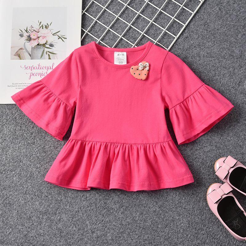 Футболка с коротким рукавом для девочек, летняя женская одежда, детский топ