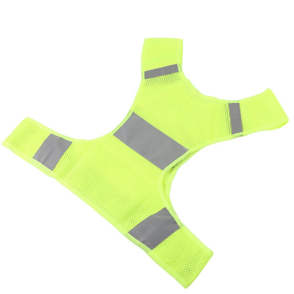 Светоотражающий жилет для велоспорта на открытом воздухе, жилет для бега, спортивный жилет безопасности, флуоресцентный желтый M