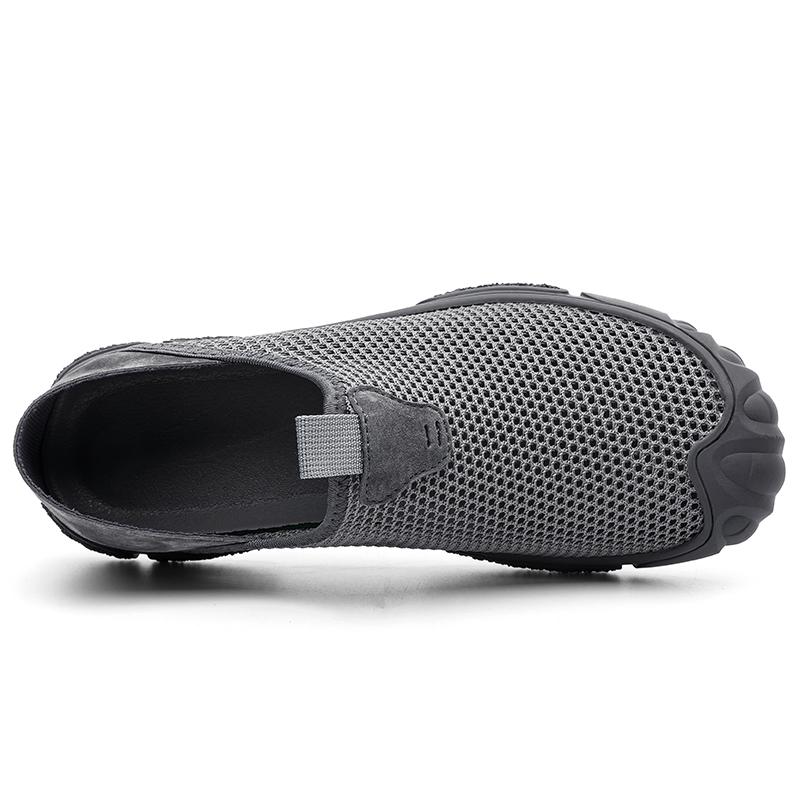Мужские дышащие повседневные кроссовки с отверстиями, уличные повседневные сандалии, обувь для хайкинга, лето