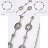 Womens Metal Waist Chain With Artistic Engraving For Multiseason Casual Wear