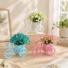 Country tyle Mini Bicycle Ornaments Miniature Garden Artificial Green Plants  Wedding Decor