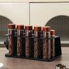 High Quality Metal Coffee Cell Stand with 10 Holes Coffee Bean Separator Storage Layer Glass Placement Display Rack