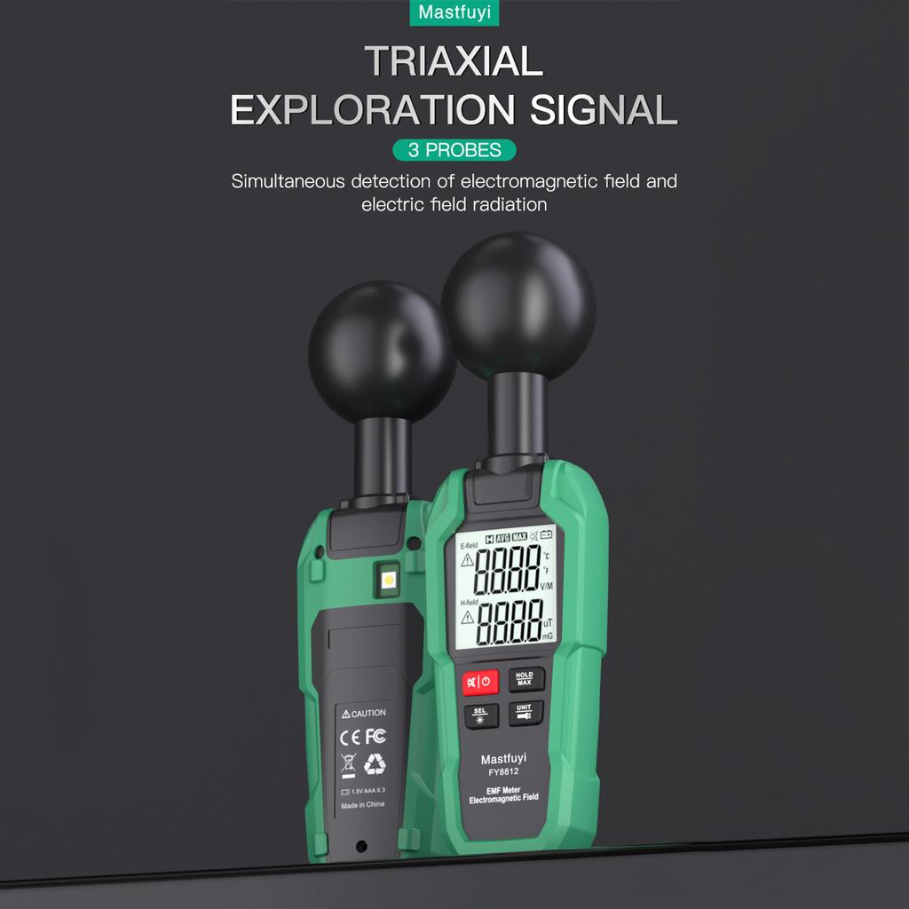 Mastfuyi EMF Meter Electromagnetic Field Tester High Precision Electromagnetic Radiation Testing