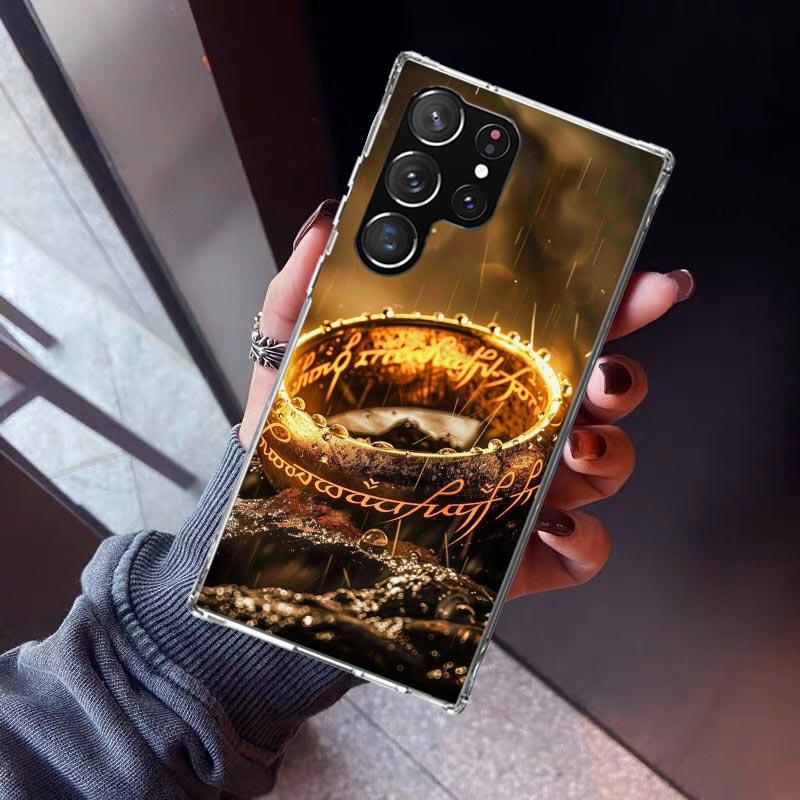 Чехол для телефона L-Лорд Колец R-Rings Для Samsung Galaxy S23 S24 S25 Edge S26 Ultra S22 + S21 Plus S20 FE Чехол Силиконовый Печать Sh