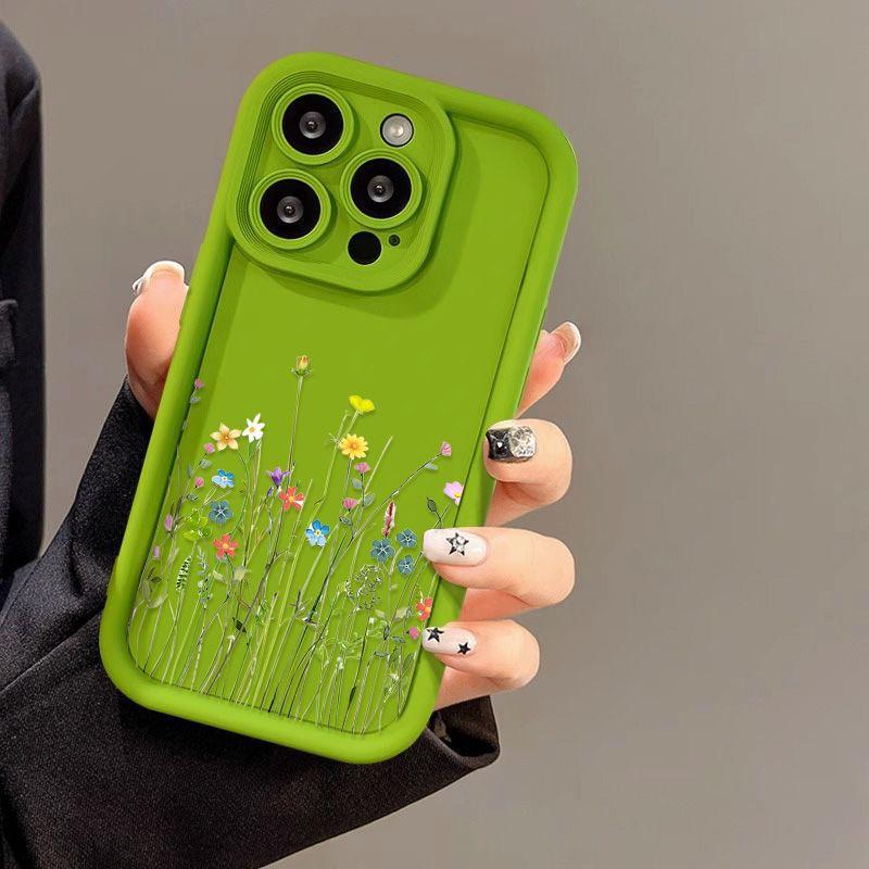 Цветные цветы Применить к чехлу для мобильного телефона iPhone17ProMax 16 Apple 17 матовый 14/15 Премиум 13 завод