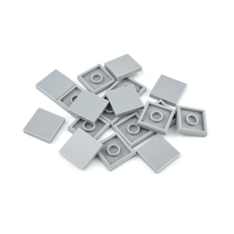 50 шт. DIY строительные блоки 2*2 фигурные кирпичи керамическая плитка 2x2 образовательные творческие MOC кирпичи 3068 гладкие плоские плитки игрушки