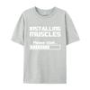 Summer Tshirts Installing Muscles Please Wait Loading Bar Funny Print T Shirt Men Women Loose Cotton Short Sleeve