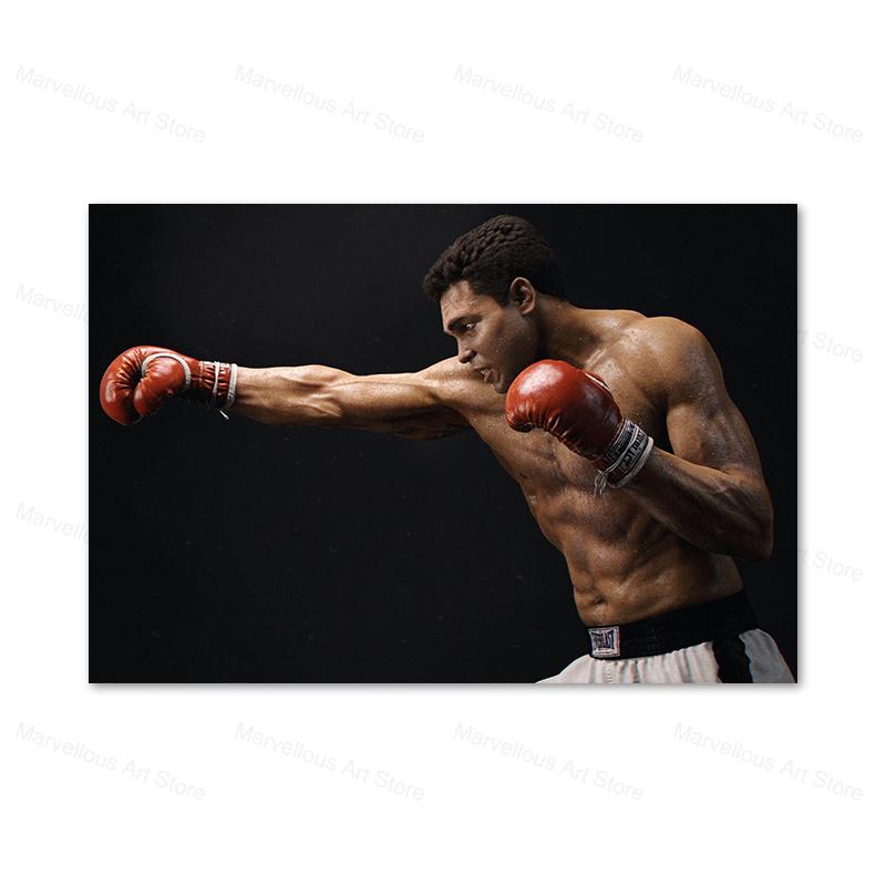 Бокс Мотивационная картина на холсте У каждого есть план, пока его не ударят в рот, постеры, принты, Майк Тайсон, настенное искусство