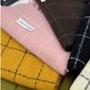 Solid Color Winter Cashmere Scarves Cashmere Shawl Cape Wraps Retro Plaid Wool Scarf  Student