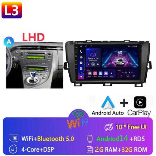 DSP 8G+128G Android 14 для Toyota Prius XW30 2009-2015 автомобильный радиоприемник мультимедиа видеоплеер GPS навигация стерео CarPlay