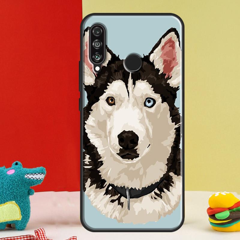 Чехол для телефона Huawei Nova 5T 9 10 SE 12i 12s 11i Y91 Y90 Y60 Y70 Y72 Y61 P60 P30 Pro P20 P40 Lite с изображением собаки Сибирский Хаски