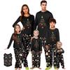 Print Cute Family Set Pajamas, Home Clothes, Family Set Long Sleeve Top Pants Set