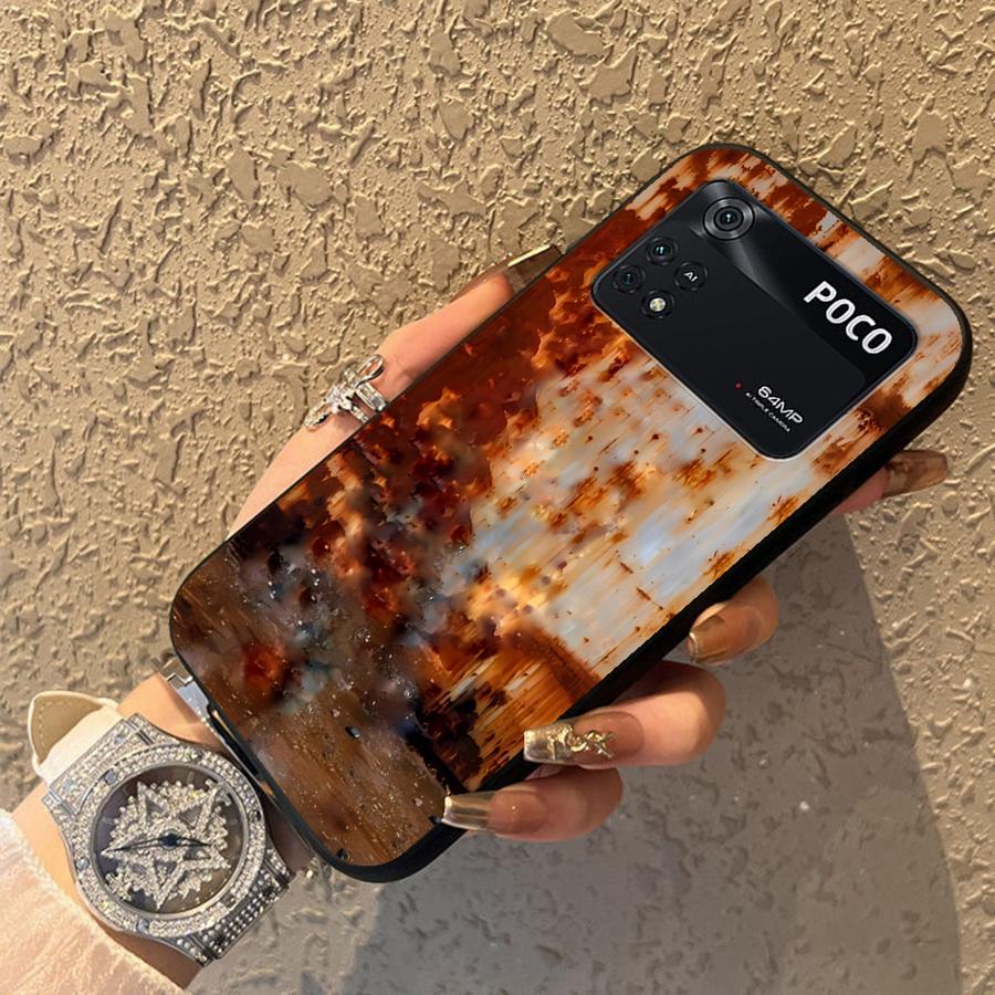 Чехол с ржавыми пятнами для Xiaomi Poco C51 F3 F4 F5 M5 X3 X4 X5 C65 C50 M3 M4 Pro Funda Чехол для телефона