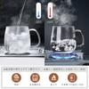 Pokaro Tea Mug with Strainer, Heat-Resistant Glass Teacup, 520ml, Clear, with Lid, Stovetop and Microwave Safe, Perfect for Tea, Loose Tea, Craft