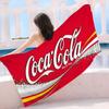 C-Cocas C-cola Винтажный Логотип Микрофибра Печатное Пляжное Полотенце Альпинизм Йога Пляж Плавание Бег Впитывающее Мягкое Полотенце