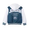 Jordan Jacket Casual Comfortable Hooded Kids Jackets Blue White HQ7075-366
