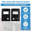 NEW-Car Rear Seat Down Lock Buckles Trim Cover Panel Baffle Clasp Hands+Key Hole For VW Passat B6 LHD 3C5885893 3C5885894