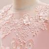 Tulle Formal Wedding Flower Party Dresses For Girls Children Costume Sequin Lace Bow Wedding Princess Dress Evening First Communion Gown