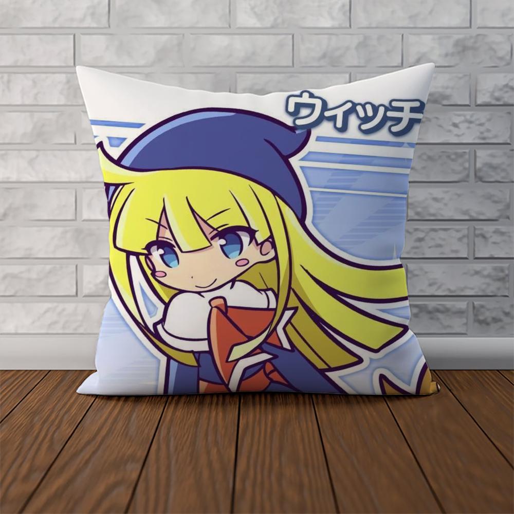 Наволочка Puyo Pop Fever Для Автомобиля Дивана Декоративная Домашняя Двусторонняя Печать Плюшевая Квадратная Подушка-Плед Чехол