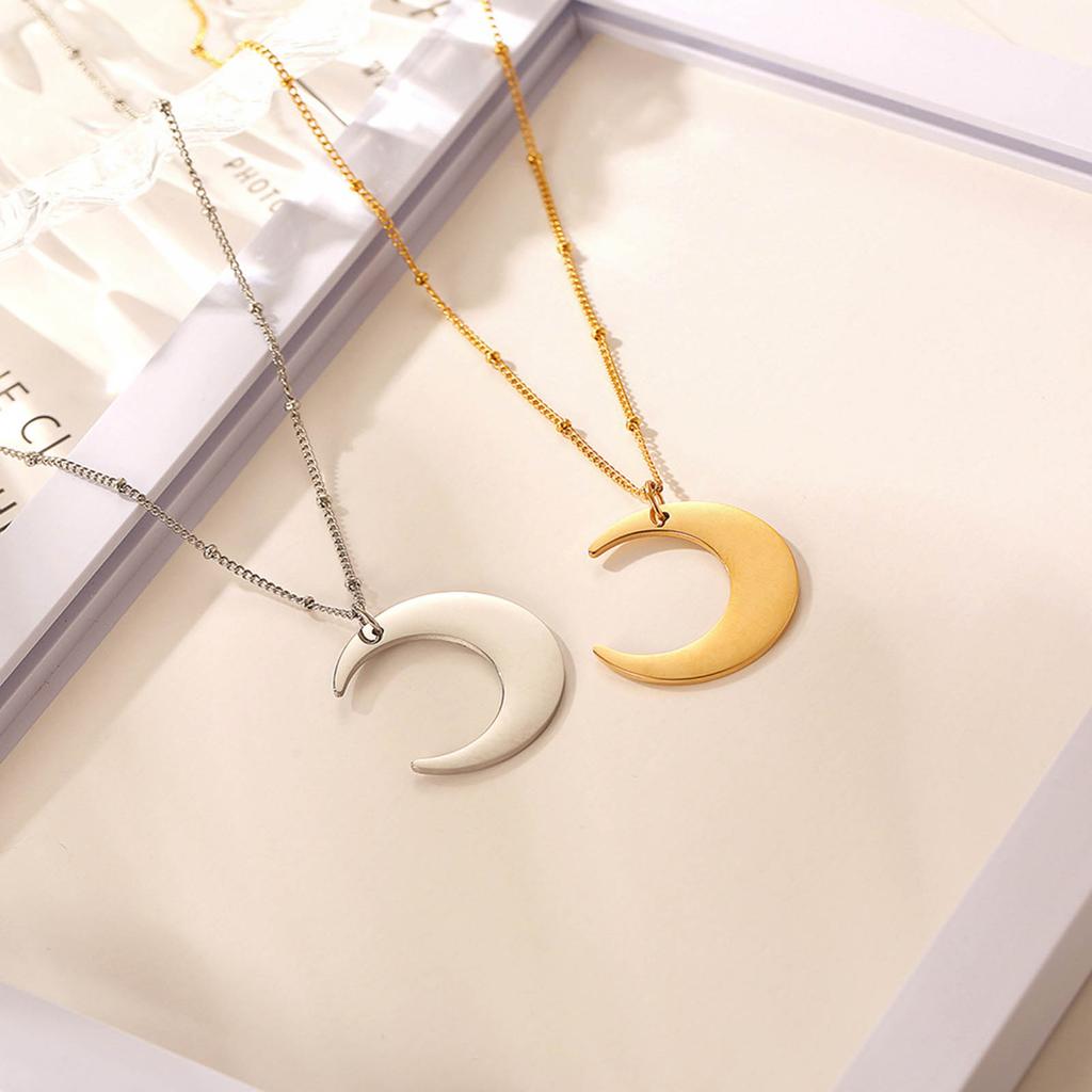 Ожерелье-подвеска из нержавеющей стали в виде полумесяца Аятуль-Курси, цепочка-ключица в виде полумесяца, арабский религиозный исламский чокер, ювелирный подарок