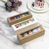 20Pcs with Clear Window Macaron Boxes Kraft Paper Cupcake Boxes with Window  Wedding Gift