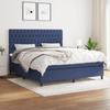 VidaXL Divan Bed with Mattress Blue 180x200 Cm Fabric - Model 3142039