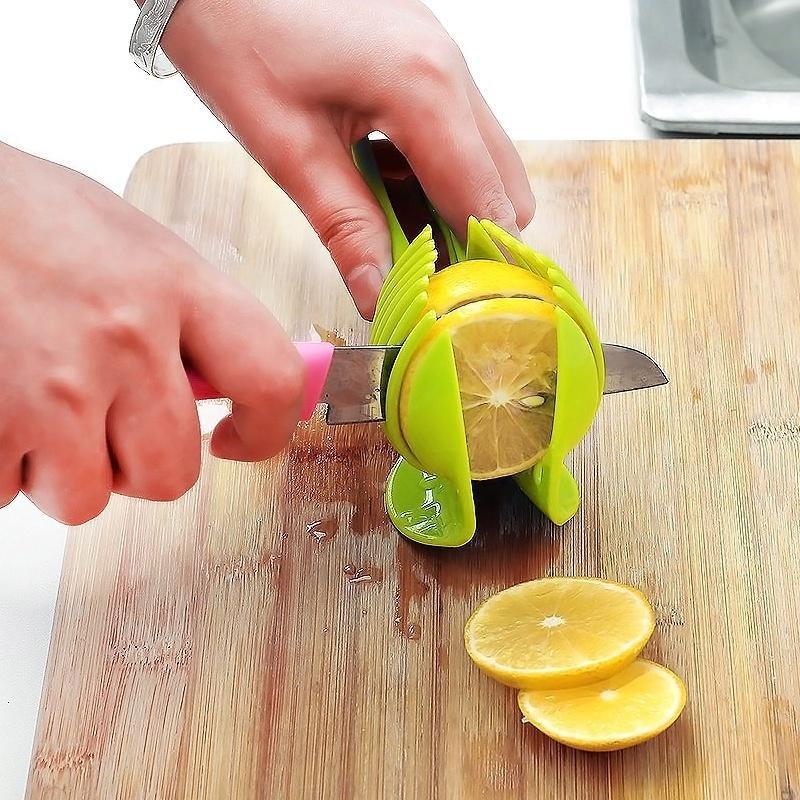 Versatile Fruit Vegetables Slicer Round Potato Lemon Egg Holder Cutter Tool Kitchen Gadgets Utensils