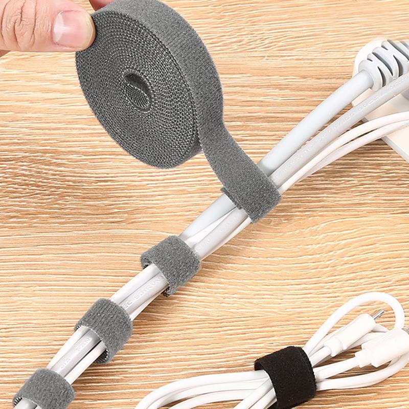 5M органайзер для кабелей, лента для намотки проводов, стяжки для укладки кабелей для наушников и мышек, протектор