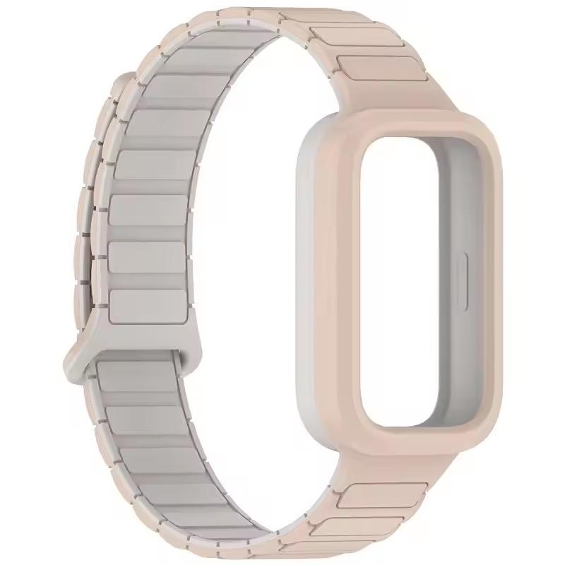 Магнитные ремешки для часов Xiaomi Mi band 9 active Sport Силиконовый браслет pulseira correa для Xiaomi Redmi watch 3 Аксессуары