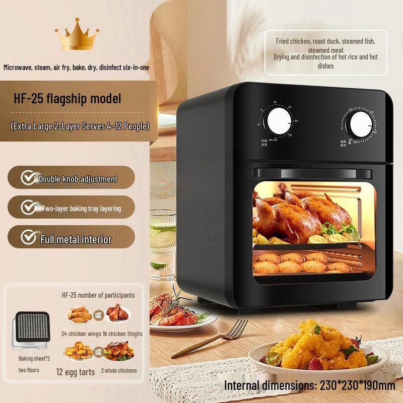 Smart Multifunctional Air Fryer Oven - Large Capacity for Baking & Frying