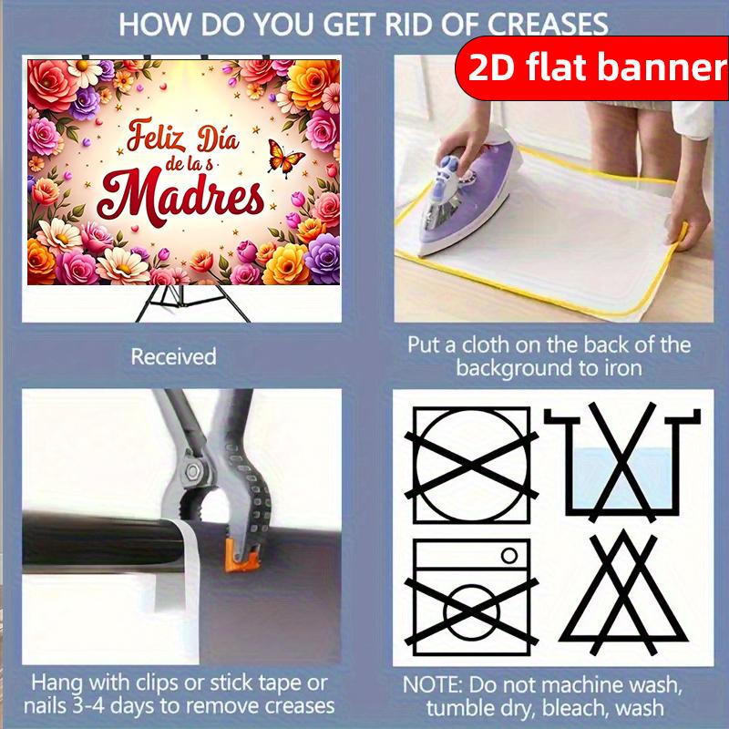 2D Flat Banner Happy Mother's Day Wall Decoration Background Cloth