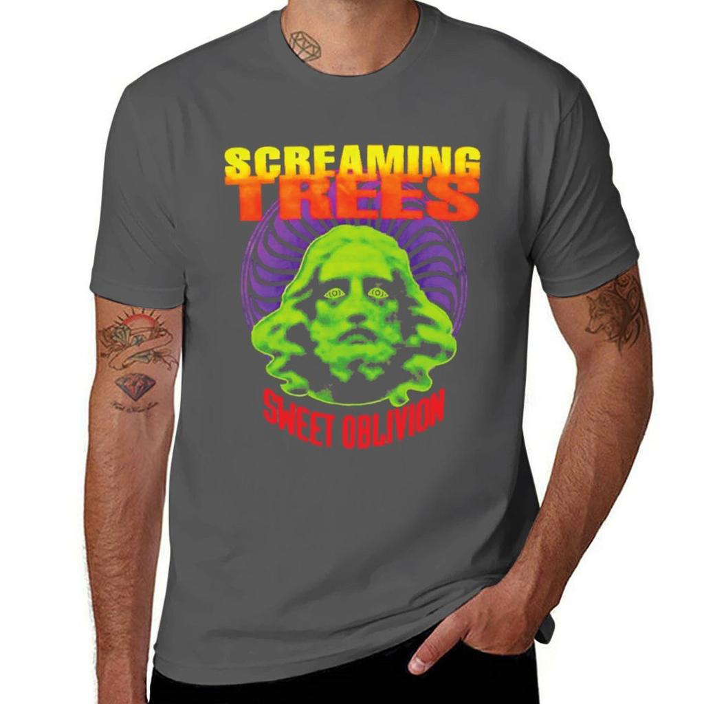 Screaming Trees Tshirt Basic Lightweight Short Sleeve Tee