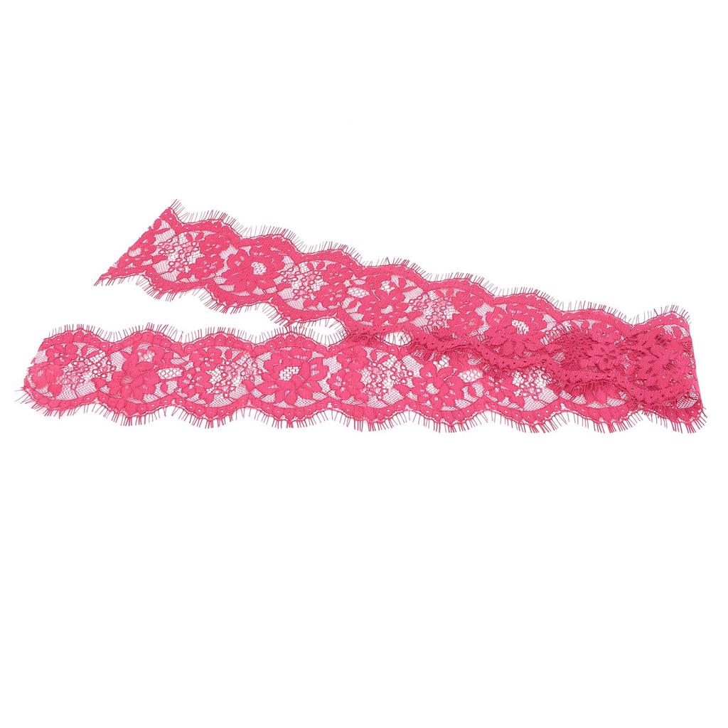 Lace Ribbon Fringed Clothing Accessories Decorating DIY Materials 10 Yard 9cm Width Purple