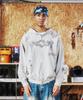 Худи на молнии Thevinylhouse Rodeo Washed Бежевое