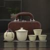 Портативный чайный набор Ru Kiln Kuaike Cup для путешествий, для улицы, с подарками